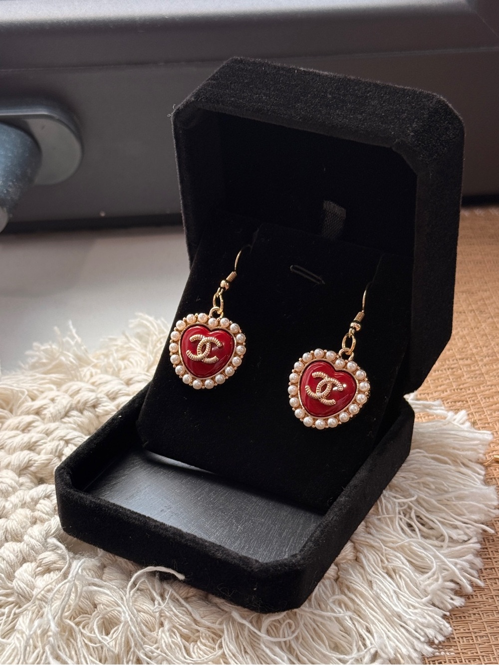 ✨ Vintage CHANEL Heart ❤️ Upcycled Earrings : BOGO Sale! ✨